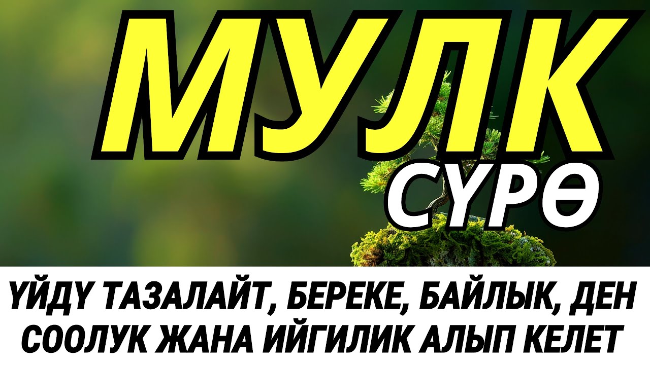 СҮРӨ АЛ МҮЛК! ҮЙҮҢҮЗДҮ ЖИН ШАЙТАНДАН ТАЗАЛАЙТ. ҮЙ БҮЛӨГҮЗГӨ ТЫНЧТЫК, БЕРЕКЕ, ЫРЫСКЫ, АЛЫП КЕЛЕТ.