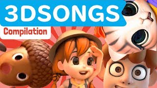 Japanese Children's Song | アニメソング | おにのパンツ + どんぐりころころ | 3D COMPILATION | 童謡