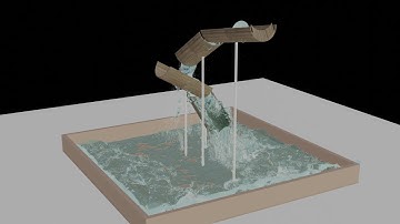 Blender Mantaflow Simulation - Playing with obstacles and camera