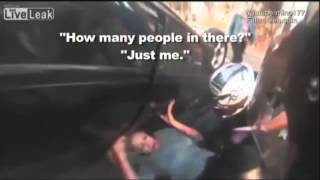 Motorcyclist Jumps into Action When He Comes U