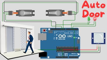 How to design auto door opener using PIR motion sensor Arduino