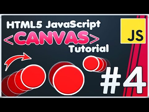 HTML5 Canvas JavaScript Tutorial | Moving objects animation + Collision detection [#4]