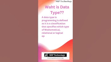 #what is Data Type #Datatype#ytshorts #trendingshorts #viralvideo #technologyshort #SRP Technology
