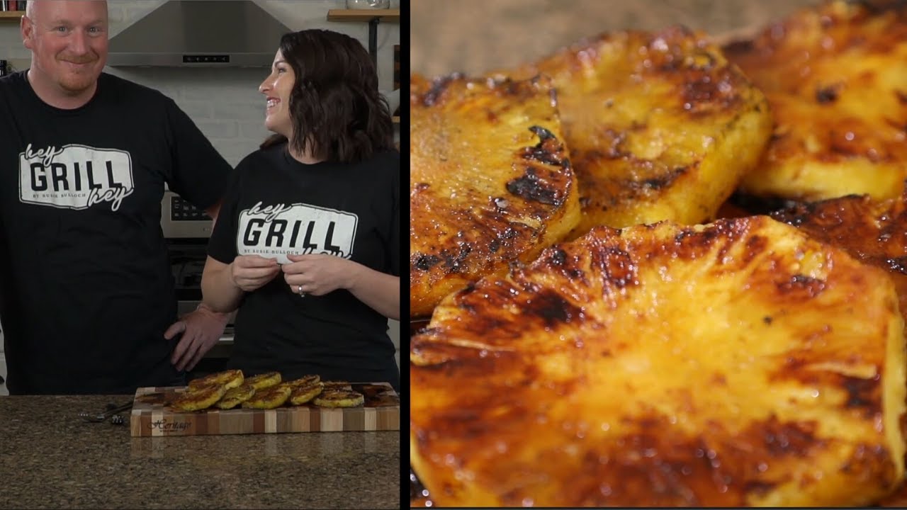 JUICY Grilled Pineapple with Brown Sugar and Sea Salt - How To