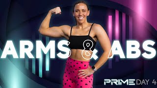 Lean Arms & Strong Abs AMRAP Workout | PRIME  Day 4 #athomeworkout #strengthtraining