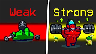 HOW TO BE the STRONGEST AMONG US PLAYER (Weight Lifting Mod with Ssundee)