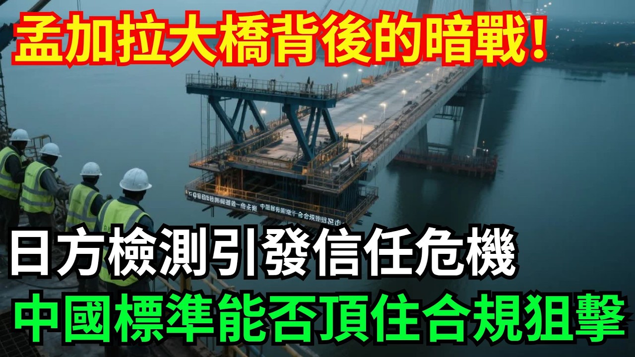孟加拉大橋背後的暗戰！日方檢測引發信任危機，中國標准能否頂住“合規狙擊”？【八哥說世界】#科普  #超級工程 #建造#中國基建