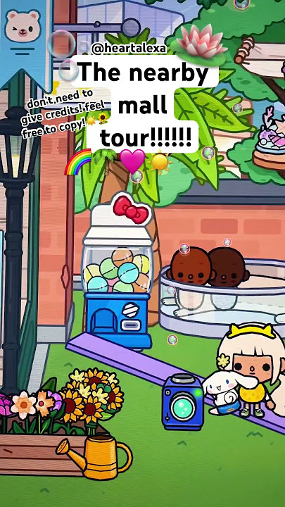The nearby mall tour!🫧💗 #toca (pet shop and backery)