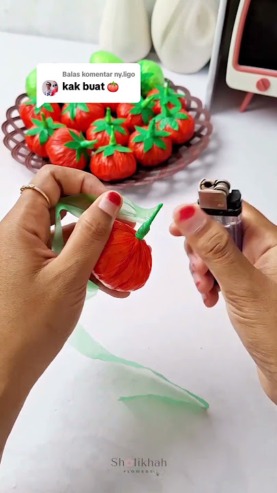 Diy Replika Tomat dari Plastik Kresek #handmade #tutorial
