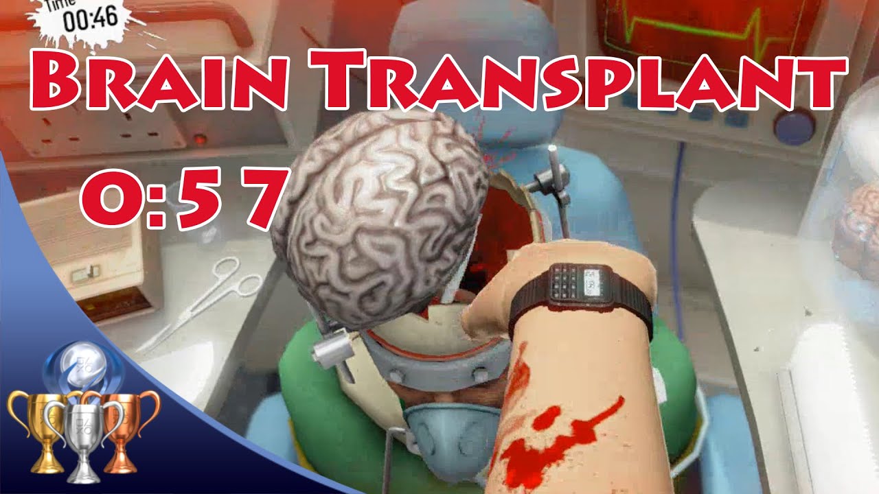 Surgeon Simulator PS4 - Brain Transplant (0:57) How Long ...