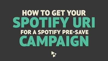How to get your Spotify URI for a Spotify Pre-Save campaign | CD Baby | HelpCenter