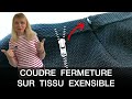 ✅Coudre UNE FERMETURE ECLAIRE sur le tissu extensible😊✂️