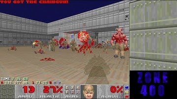 DOOM Zone400 Map08 UV-Max Speedrun in 2m54s