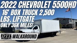 2022 Chevrolet 5500HD 16' Box Truck With 2,500lb Liftgate