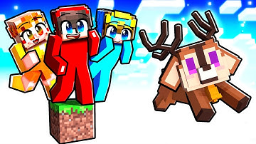 Minecraft ONE BLOCK as a BABY DEER…