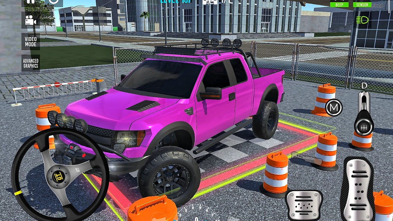 4x4 Monster Truck Parking Multi-Level Autopark Levels 167 - Car Game Android Gameplay