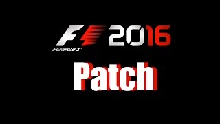 F1 2016 PC Patch (September 2nd 2016)