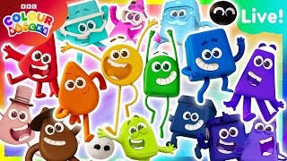 Colour Choosing with The Colourblocks! 🟡 | Learn Colors | Kids Live Stream | @Colourblocks