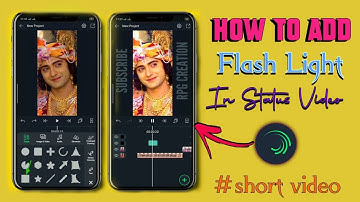 How to add flash light effect in alight motion #short Video #editing