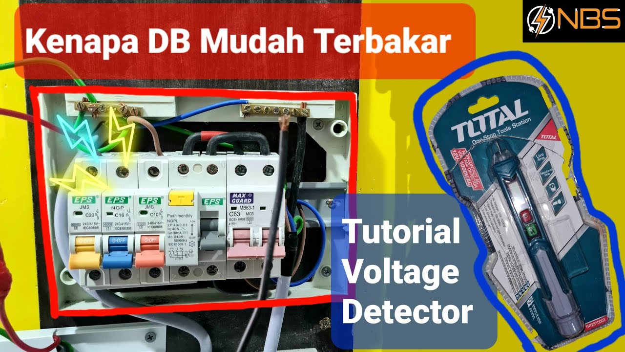 PUNCA Kenapa DB TERBAKAR @ CAIR | Tutorial Voltage Detector