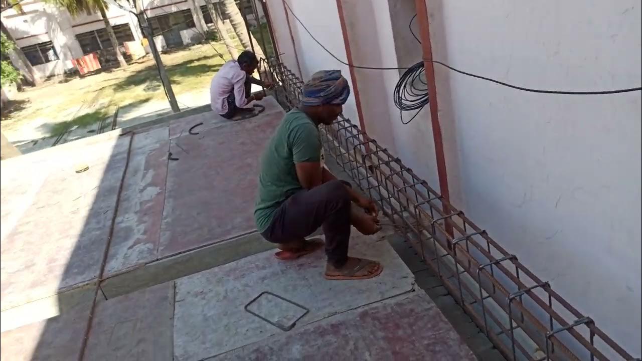 slab centring with beam rod binding YouTube