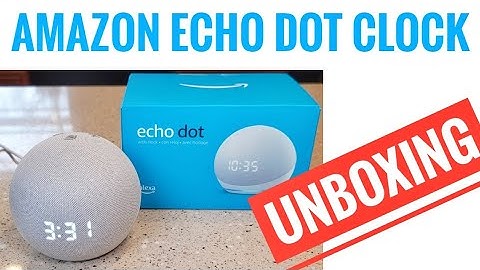 Amazon Echo Dot 4th Gen With Clock Alexa UNBOXING I love it!!