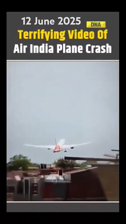 Air Crash 😢 in India 💔 #airplane #crash #india #dangerous #shorts #news
