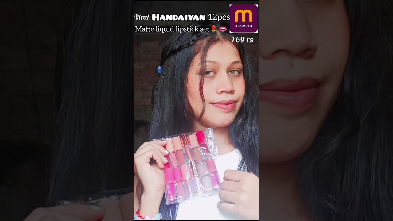meesho viral HANDAIYAN 12pcs MATTE LIQUID LIPSTICK SET💄✨👍 