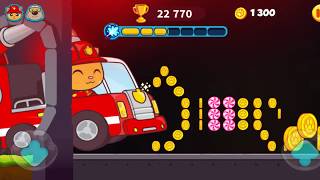 Talking Tom Candy Run - Fireman Ginger Run Catch Raccoon screenshot 4