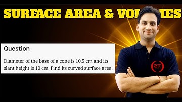 Diameter of the base of a cone is 10.5 cm and its slant height is 10 cm. Find its curved surface are