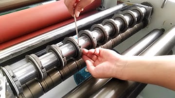 WB-650FQ Slitting machine blades setting