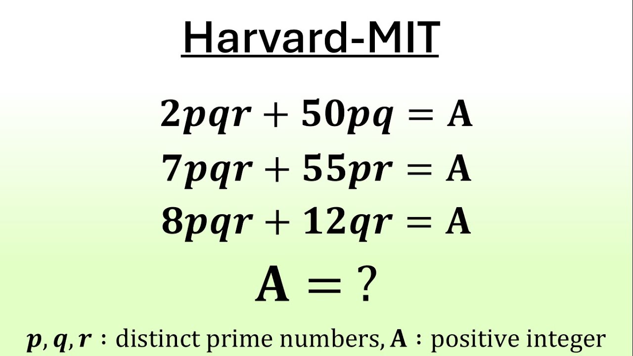 An Outstanding Algebra Challenge | HMMT - YouTube