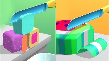 ASMR Slicing - All Levels GamePlay - Very satisfying and relaxing ASMR Slicing Game - Part 15