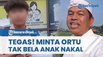 BELA GURU! Dedi Mulyadi Ajak Orangtua Siswa Tak Bela Anak Nakal: Hukuman Kalau Perlu Ditambah