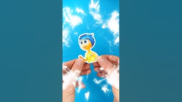 Amazing DIY Paper Craft Stickers by Joy from Inside Out 💙#insideout2 #insideout #diy #papercraft