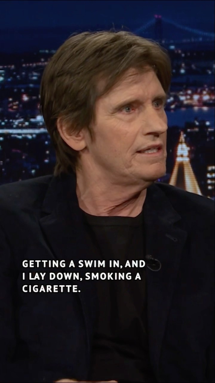 #DenisLeary ran into #KeithRichards in Turks and Caicos at 6 AM on the beach! #FallonTonight