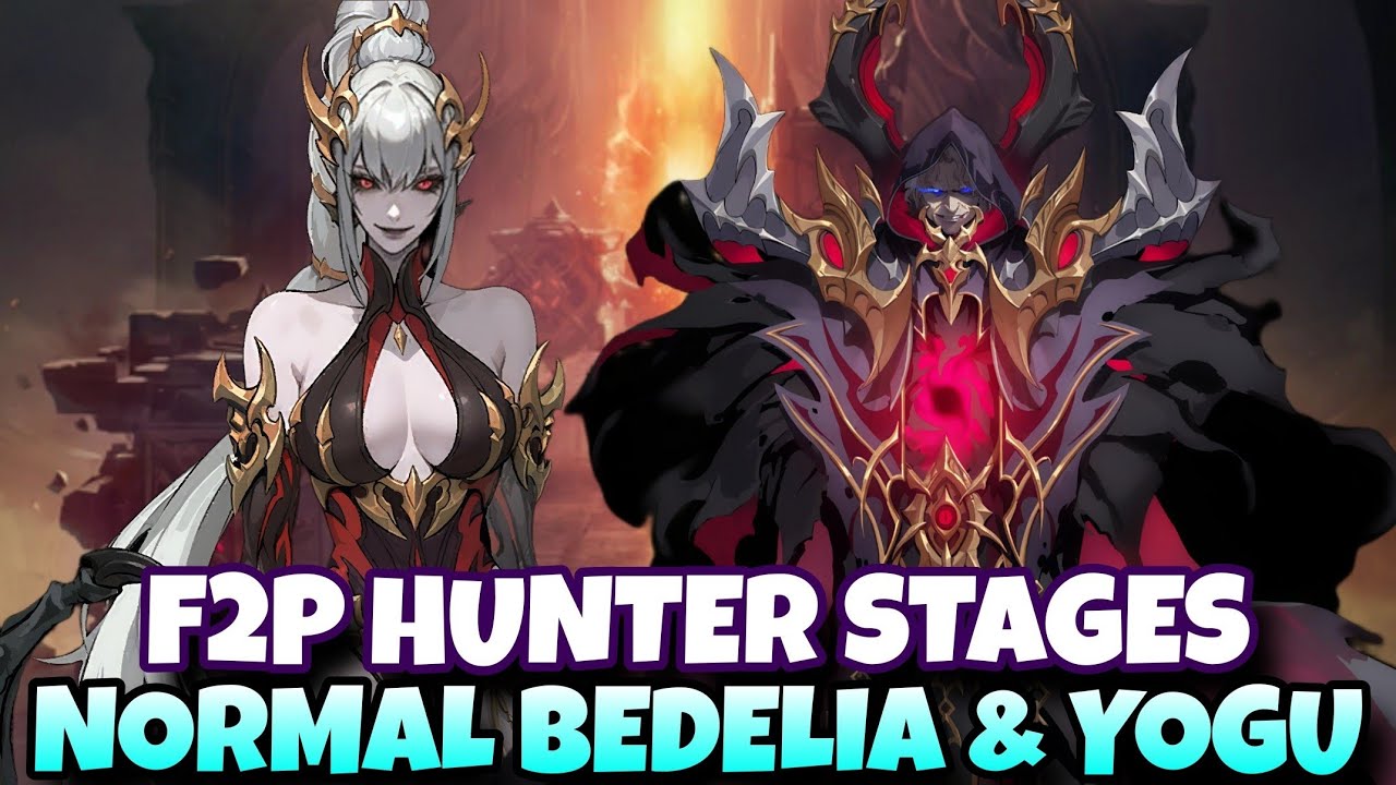 (F2P) NORMAL MODE BEDELIA & YOGUMUNT HUNTER STAGES!! [SOLO LEVELING: ARISE]