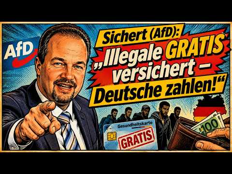 Unfair: Illegals continue to get free health insurance! | Martin Sichert (AfD) interview