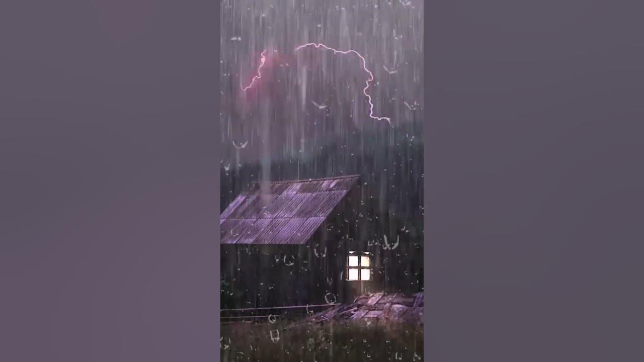 Night Rain View With SkyLight Pillow Dream ASMR YouTube