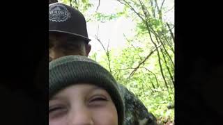 Dad pranks son while hunting whitetail deer and wild turkeys!