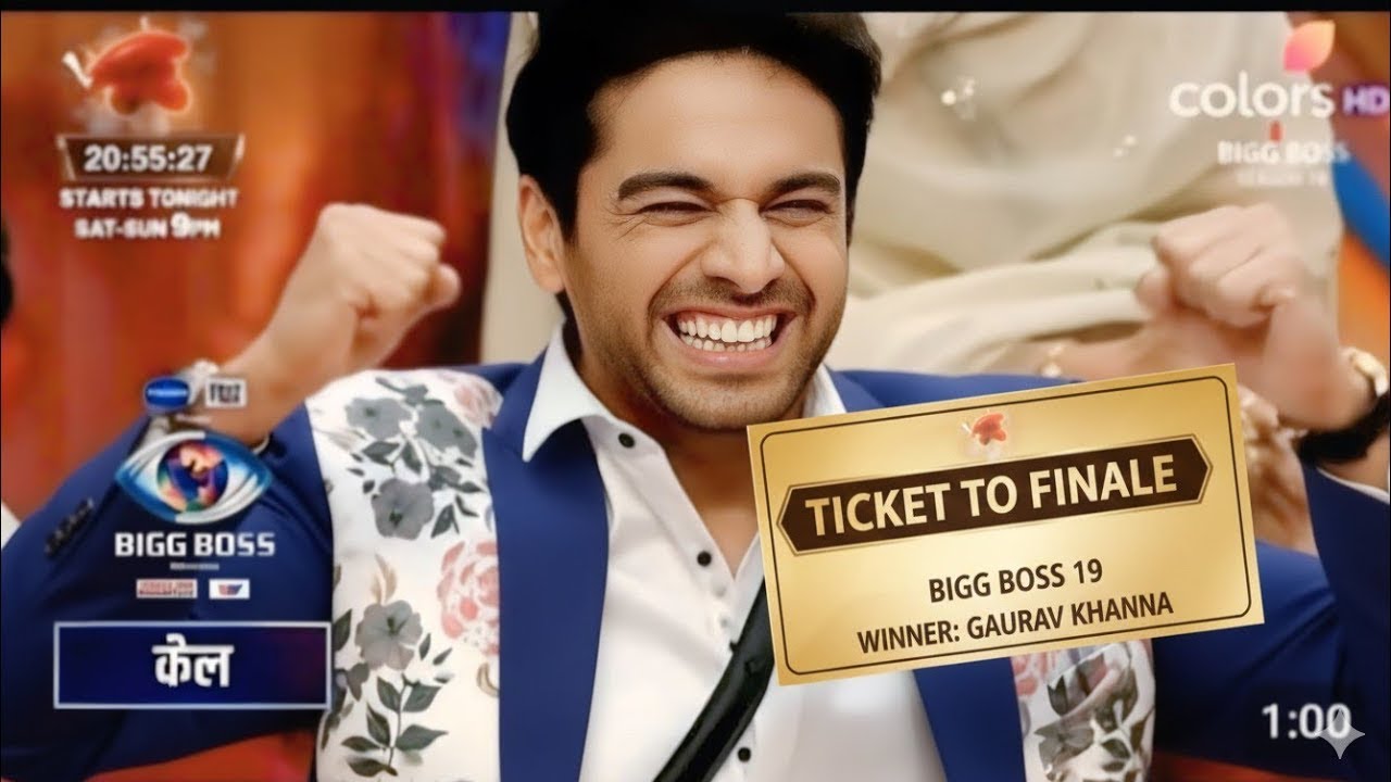Breaking Bigg Boss 19: GAURAV KHANNA FIRST FINALIST Of BB19 | Ashnoor Farahan lost Ticket to Finale
