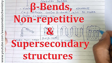 19. Beta bend, Non Repetitive & Supersecondary (Motif) Str | Secondary structure | NEET MBBS CSIR