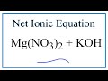Balancing Ionic Reactions and Solubility