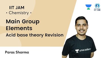Main group Elements: Acid base Revision | IIT JAM | Let