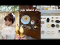 Jeju korea vlog summer hairstyle tutorial food  cafe shopping best 2 days itinerary  q2han