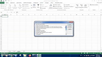 como activar las herramientas de analisis de datos de Excel
