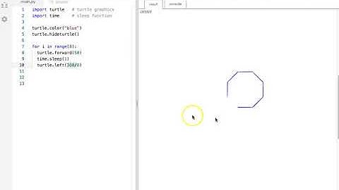 Python For Loop Polygon Demo 1