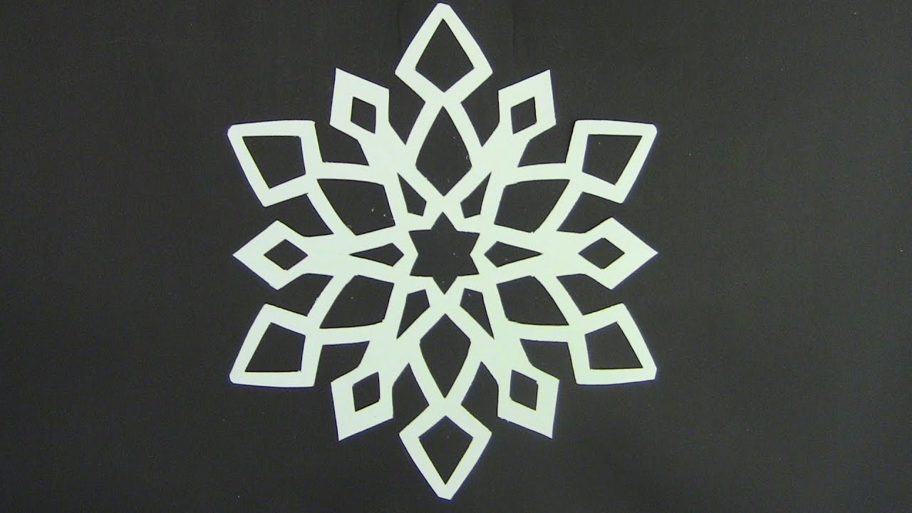 Paper snowflake tutorial - Look here! Snowflakes in 5 minutes - YouTube