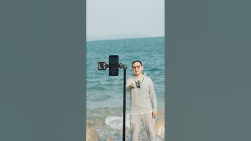 Effortless selfie shooting with the TS05 65 phone tripod with bluetooth remote & adjustable height!
