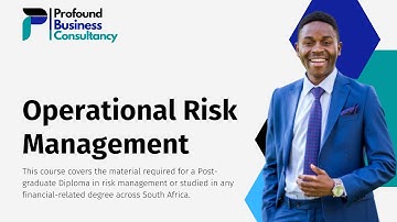 Operational Risk Lesson 1 Session 1